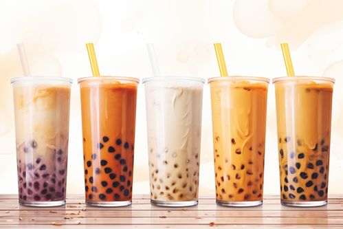 甜美的珍珠奶茶饮品摄影图片 创意海报